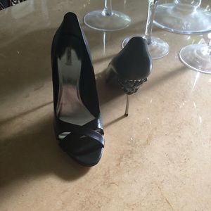 Prada evening peep toe heels